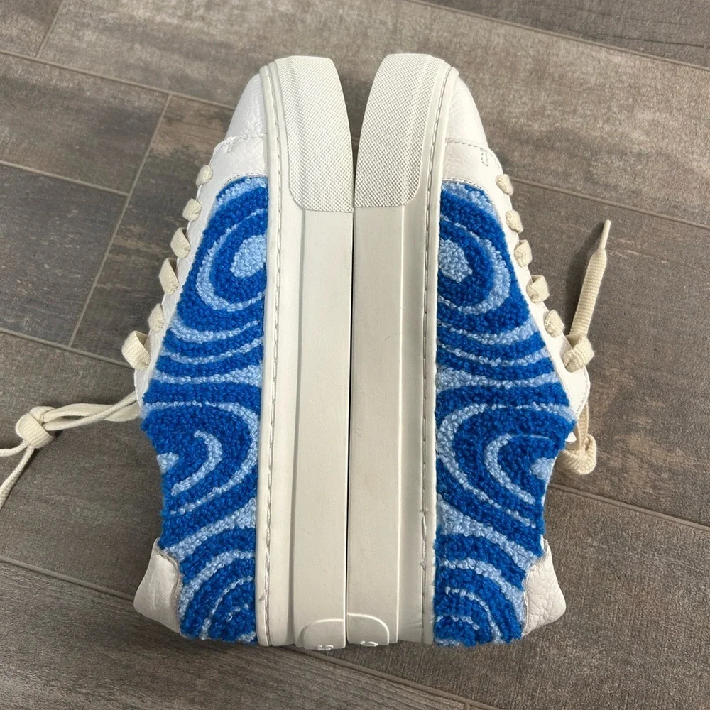 NWOB Soludos Leather Ibiza Platform Psychedelic Spiral
